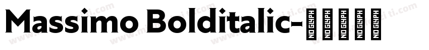 Massimo Bolditalic字体转换
